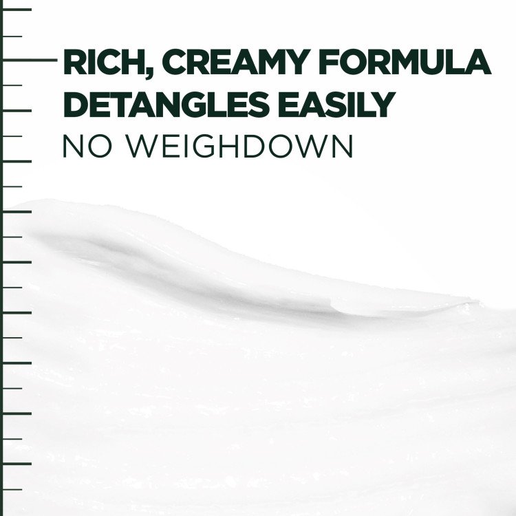 Rich, creamy formula detangles easily with no weighdown